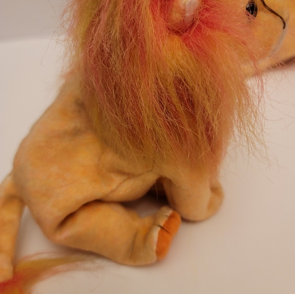 Ty Beanie Babies 2000 "Bushy" Lions. Set of 2. EUC. Lg 11". Sm 6" - Picture 5 of 15